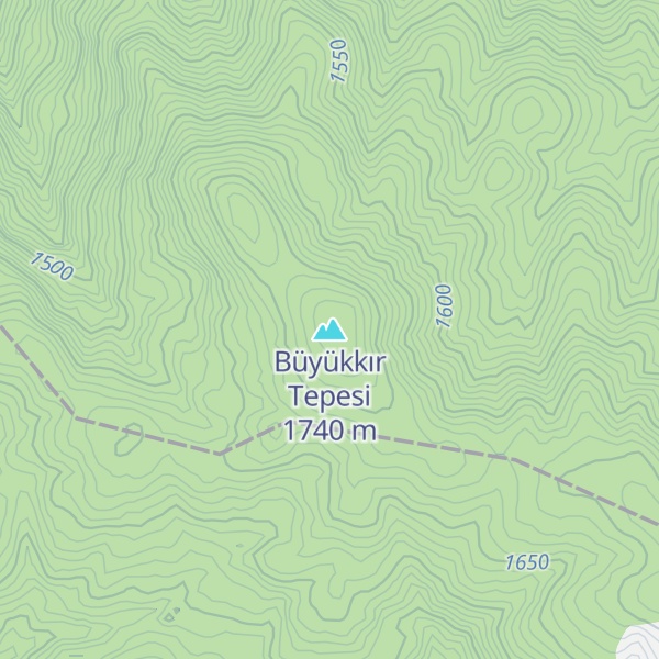 Map of Büyükkır Tepesi