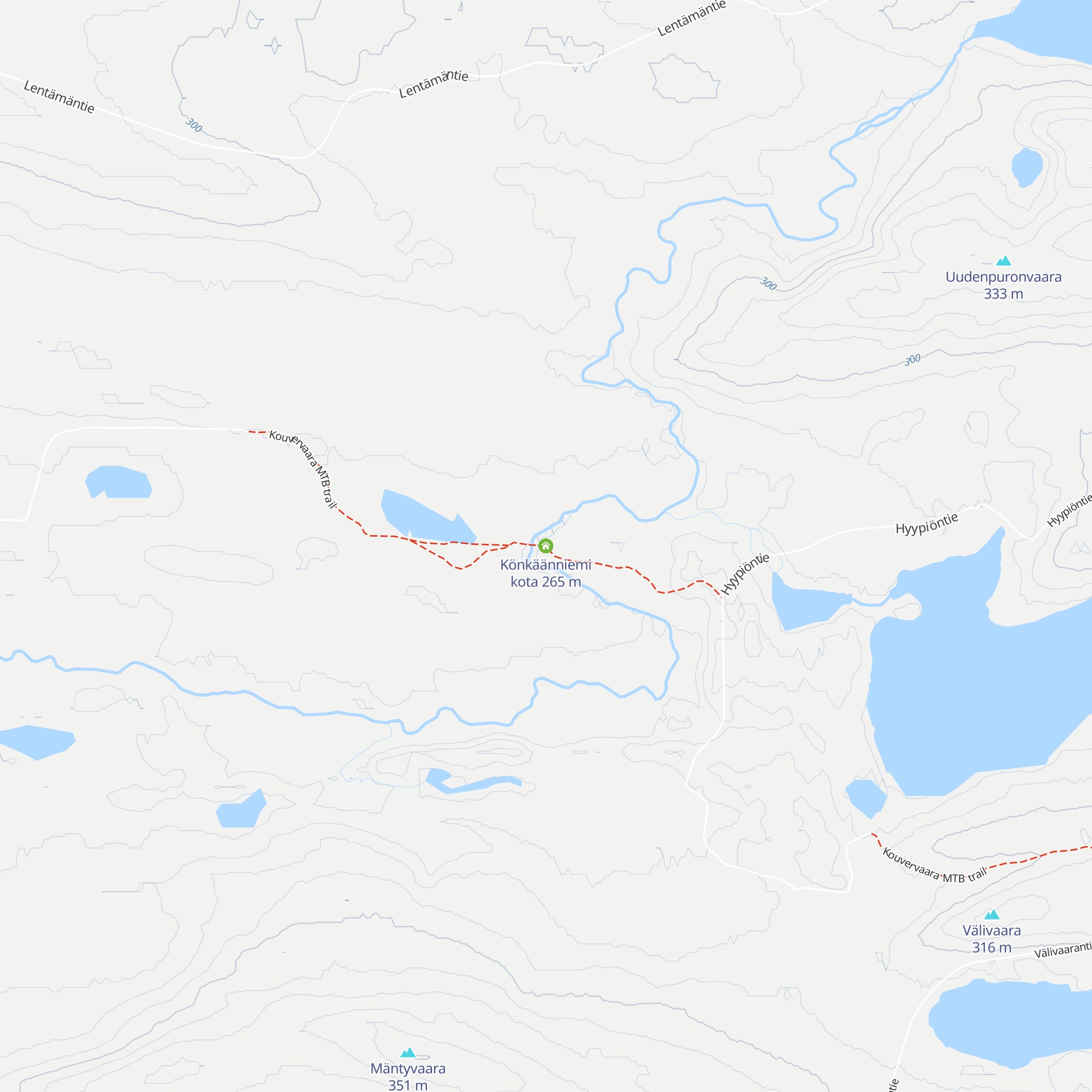 Könkäänniemi kota map
