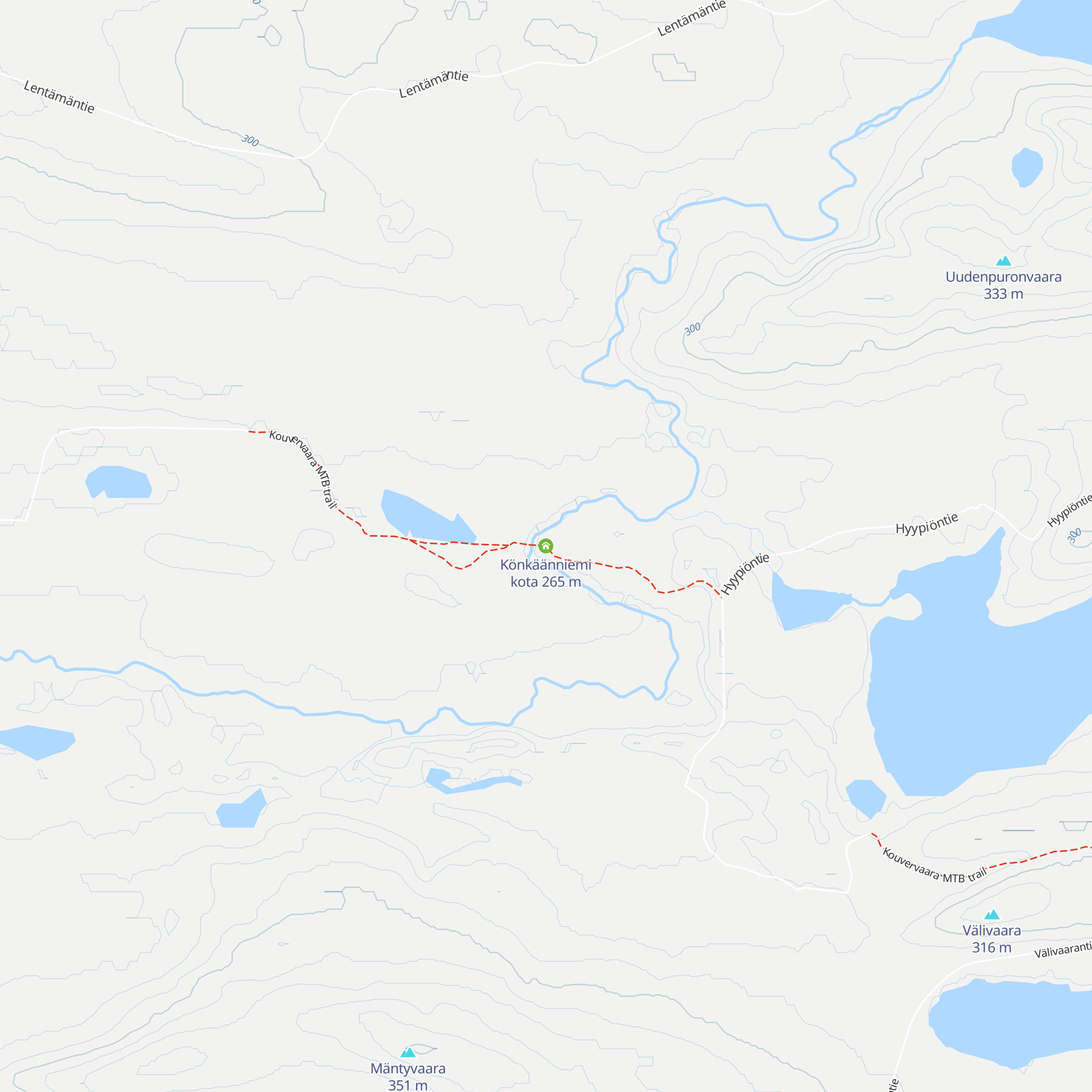 Könkäänniemi kota map