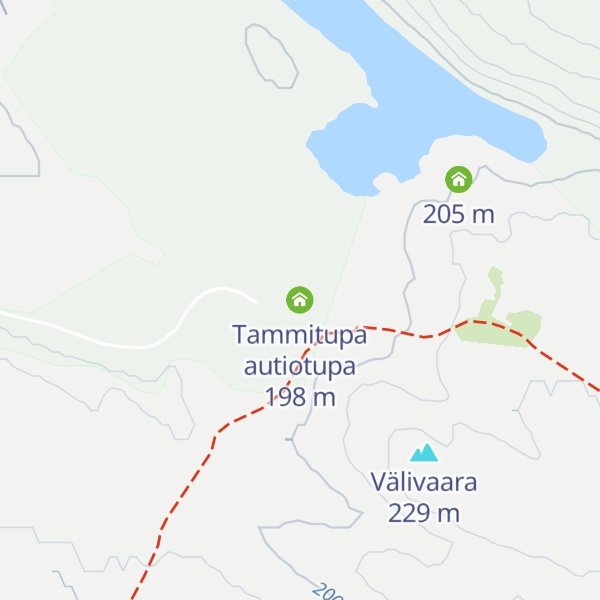 Map of Tammitupa autiotupa