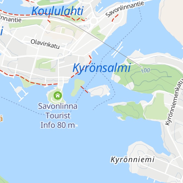 Map of Olavinlinna