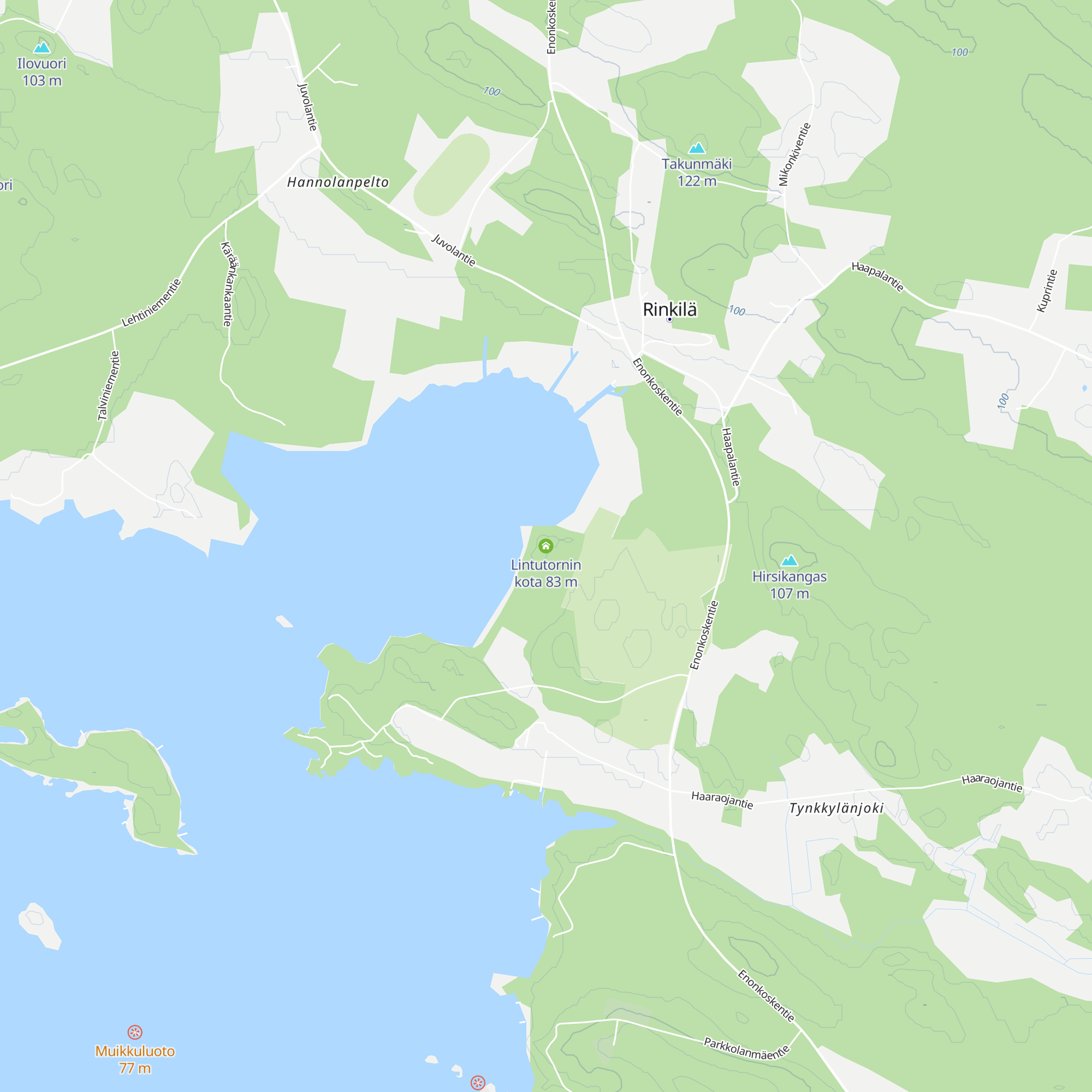 Lintutornin kota map