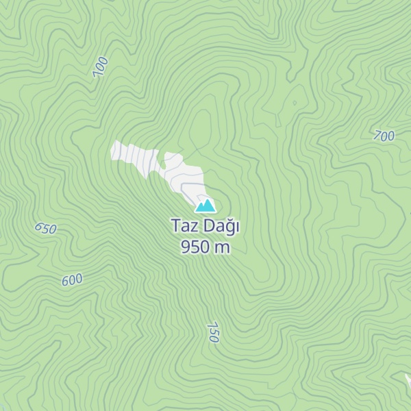 Map of Taz Dağı