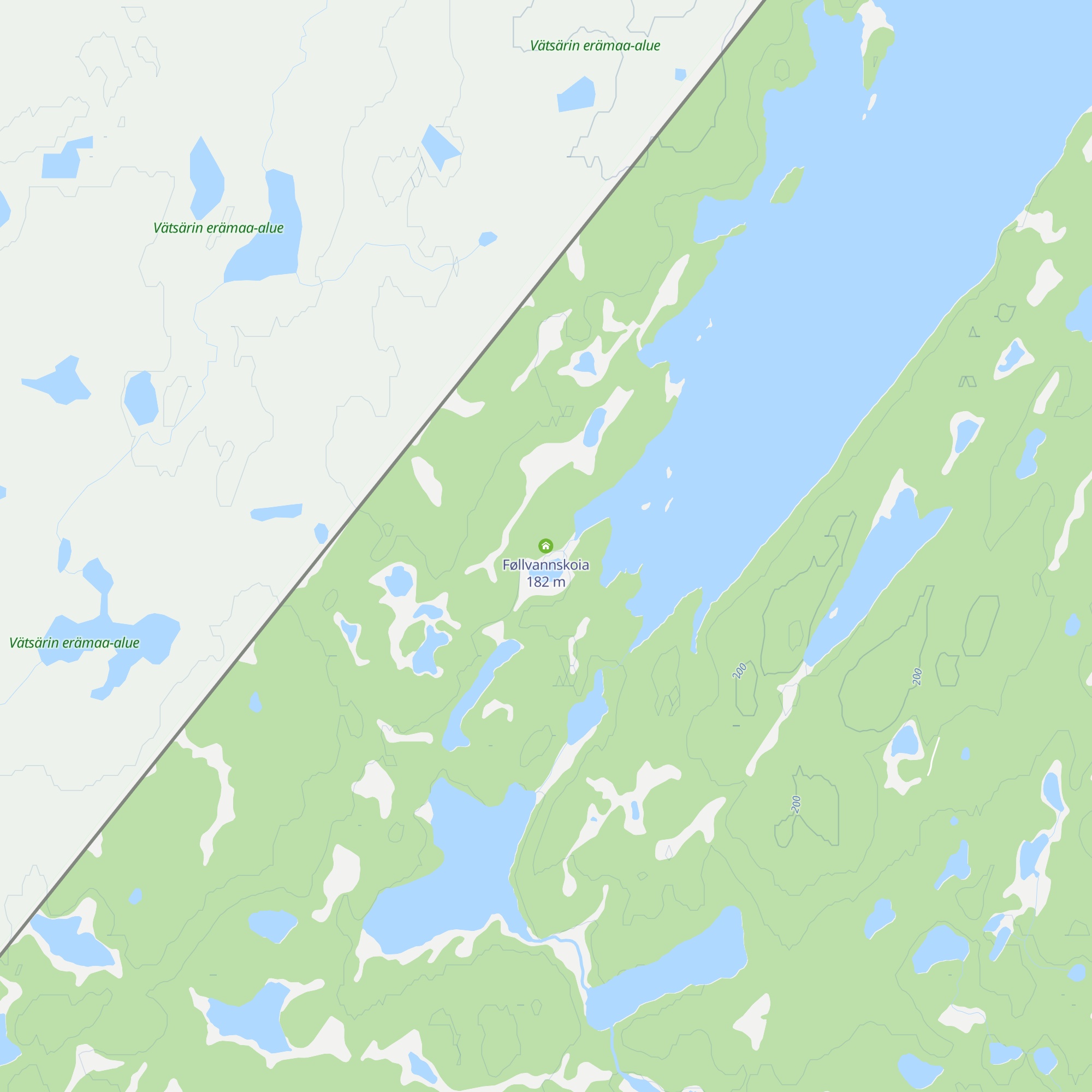 Føllvannskoia map