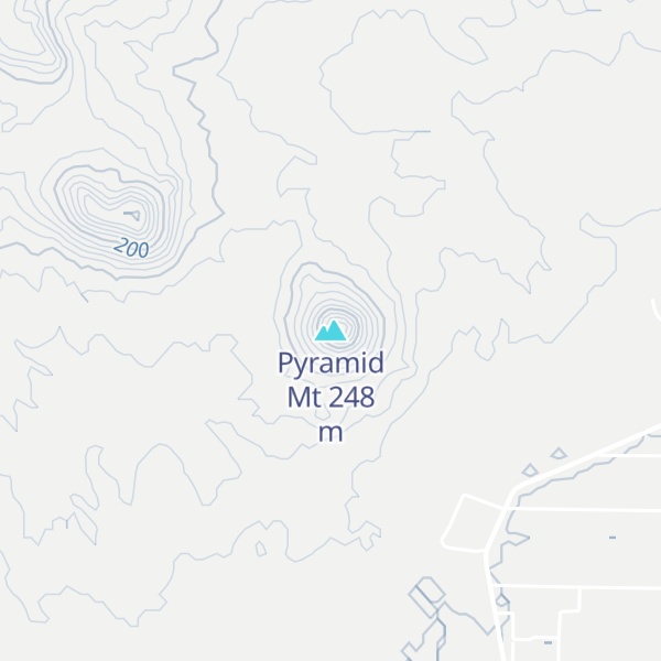 Map of Pyramid Mt
