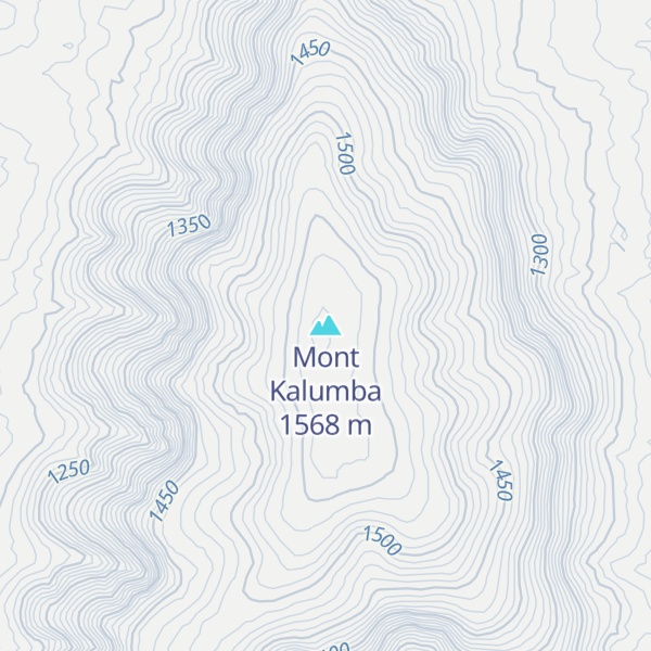 Map of Mont Kalumba