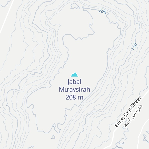 Map of Jabal Mu‘aysirah