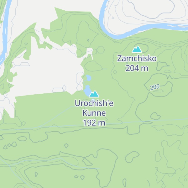 Map of Urochish'e Kunne