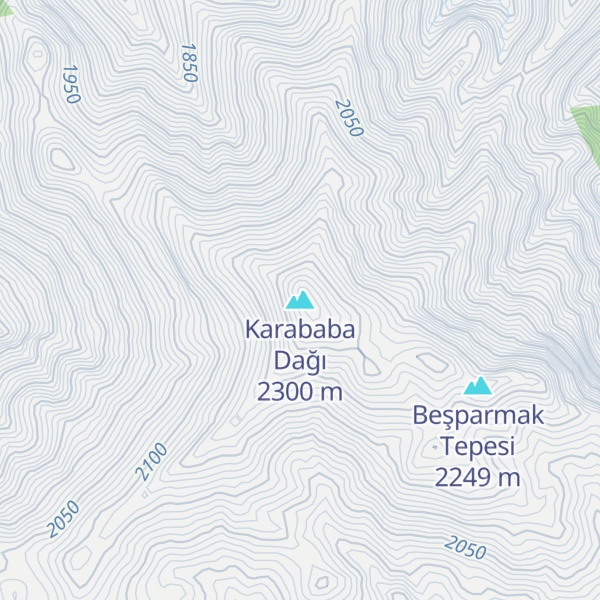 Map of Karababa Dağı