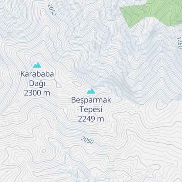 Map of Beşparmak Tepesi