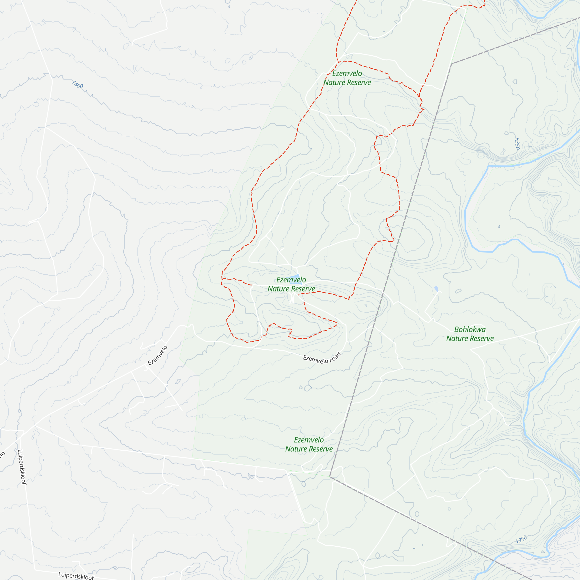 Ezemvelo Reception map