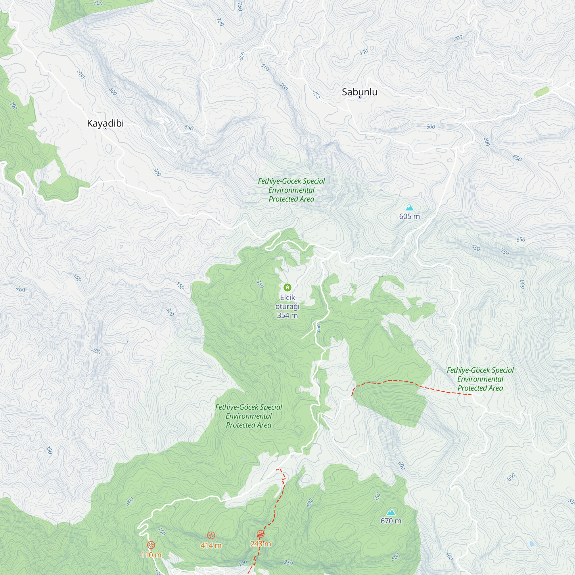 Elcik oturağı map