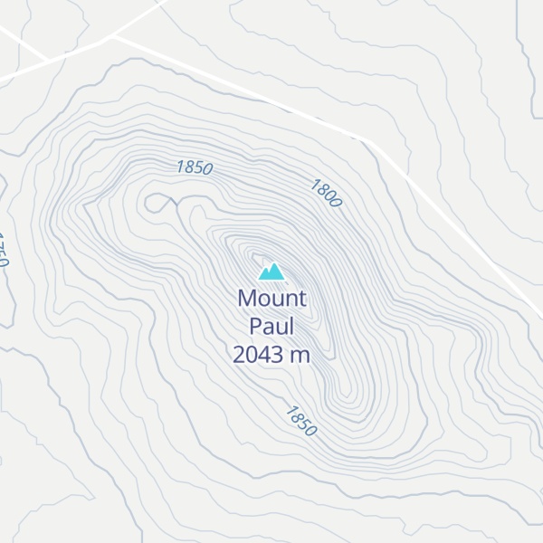 Map of Mount Paul
