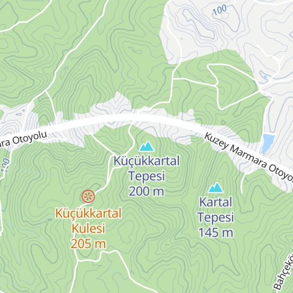 Map of Küçükkartal Tepesi