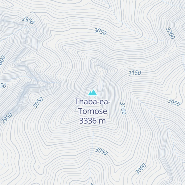 Map of Thaba-ea-Tomose