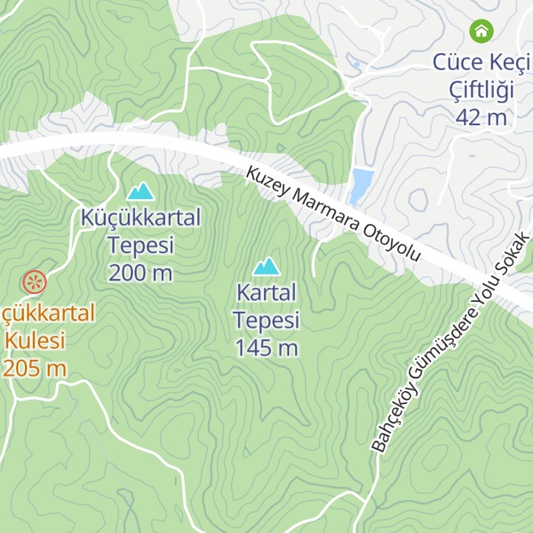 Map of Kartal Tepesi