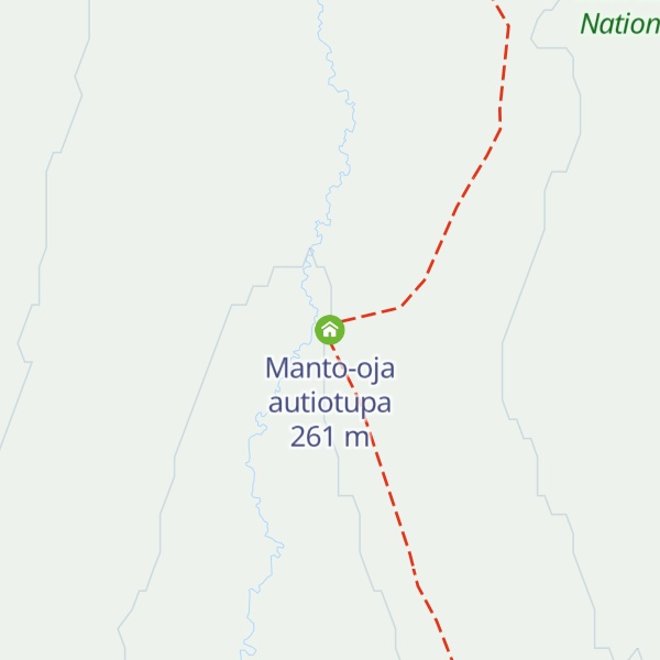 Map of Manto-oja autiotupa