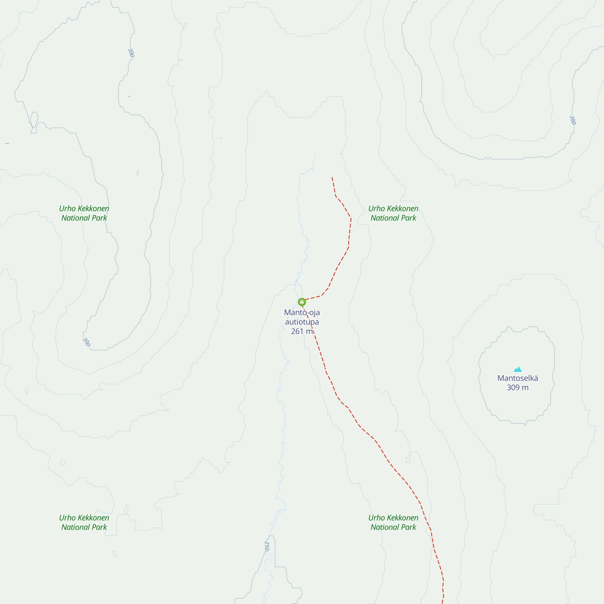 Manto-oja autiotupa map