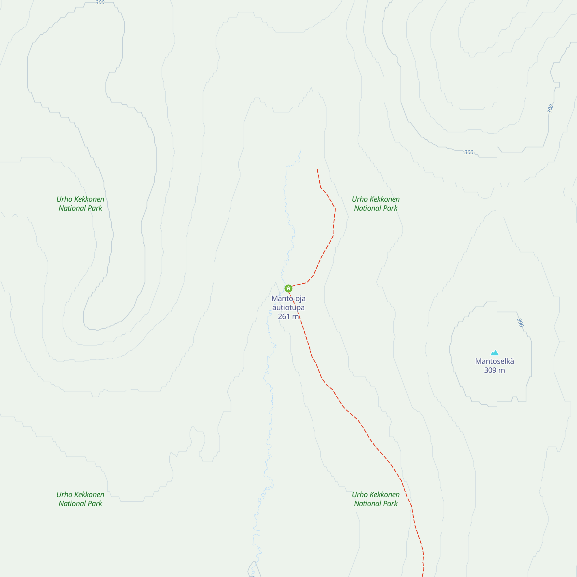 Manto-oja autiotupa map