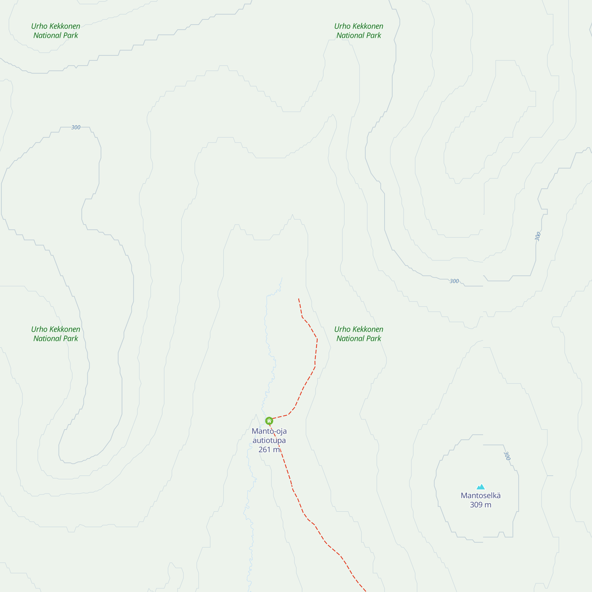 Mantoselkä autio- ja varaustupa map