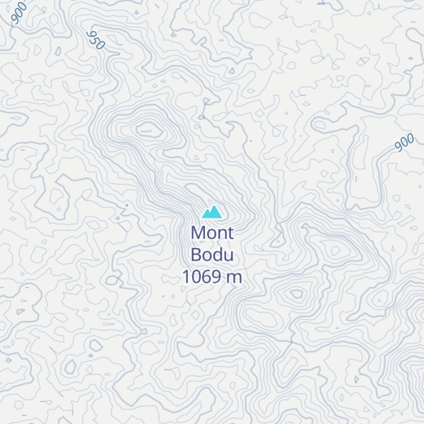 Map of Mont Bodu