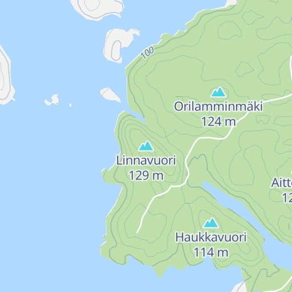 Map of Linnavuori