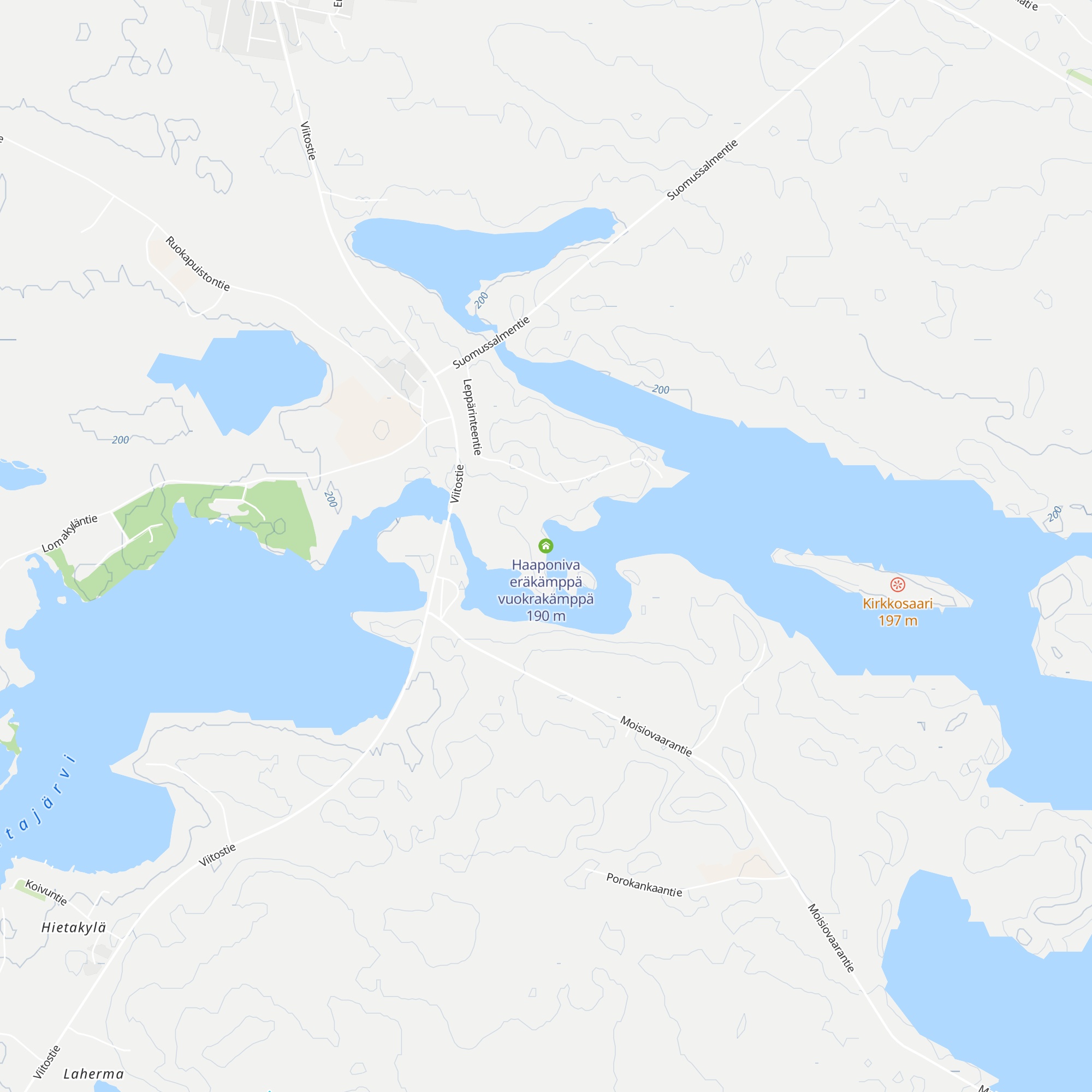 Haaponiva eräkämppä vuokrakämppä map
