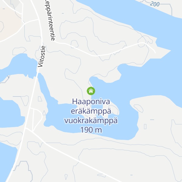 Map of Haaponiva eräkämppä vuokrakämppä