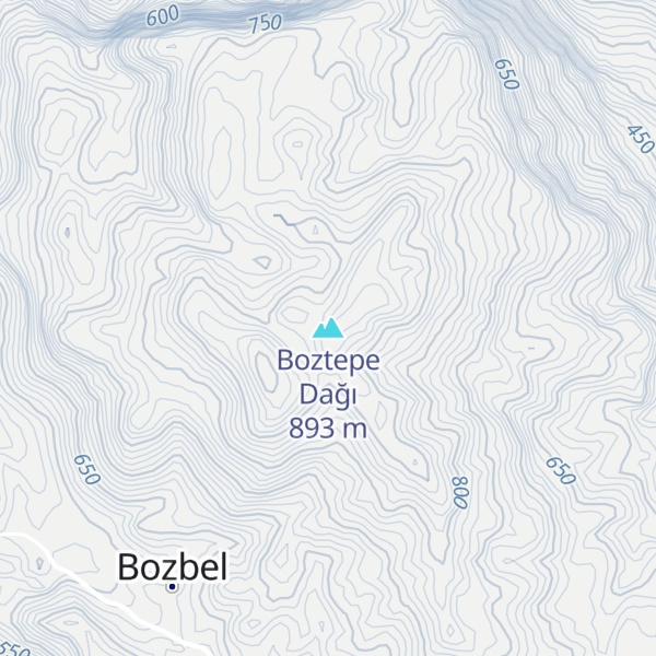 Map of Boztepe Dağı