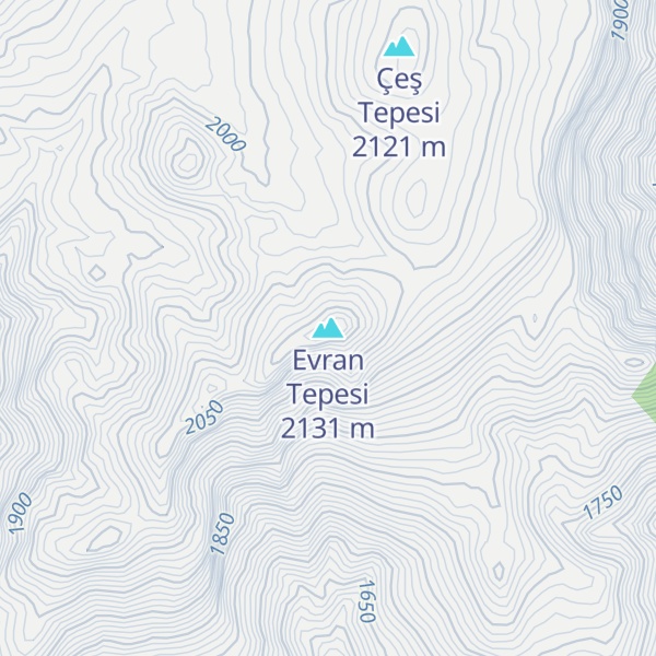 Map of Evran Tepesi