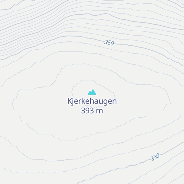 Map of Kjerkehaugen