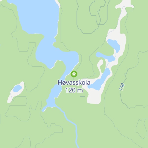 Map of Høvasskoia