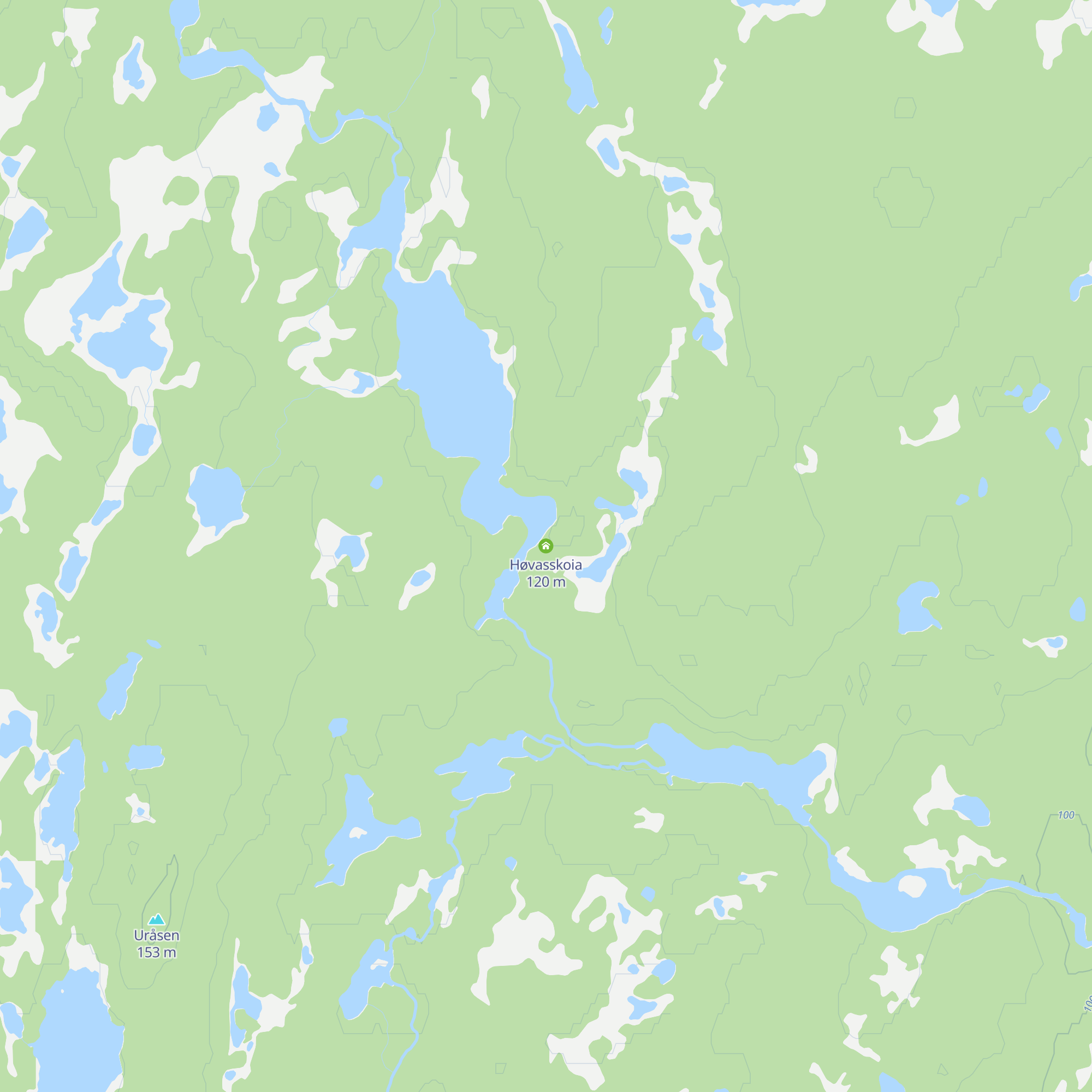 Høvasskoia map