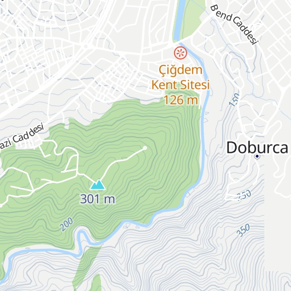 Map of Bursa Extrem park
