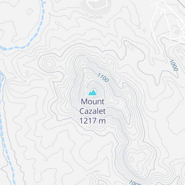 Map of Mount Cazalet