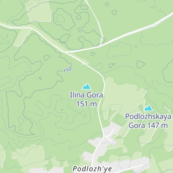Map of Ilina Gora