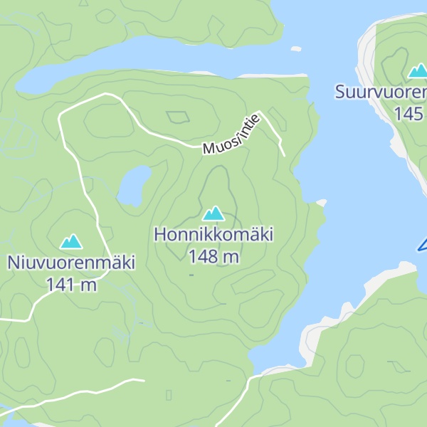 Map of Honnikkomäki