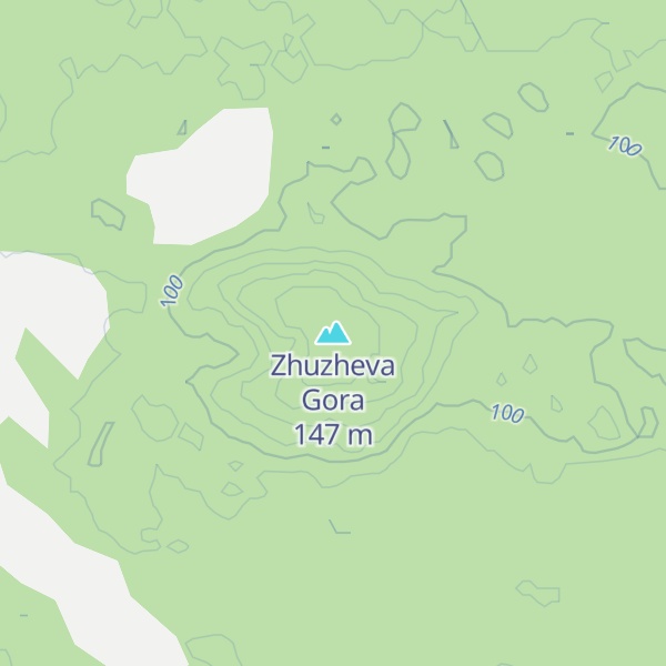Map of Zhuzheva Gora