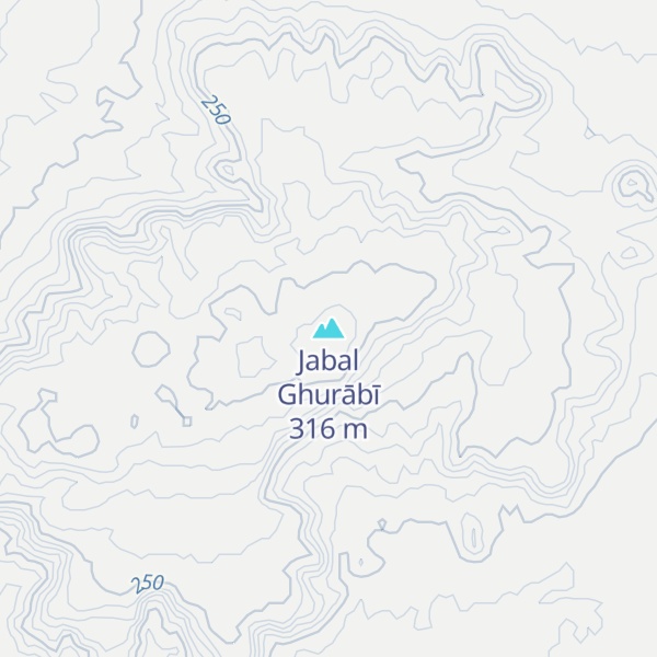 Map of Jabal Ghurābī