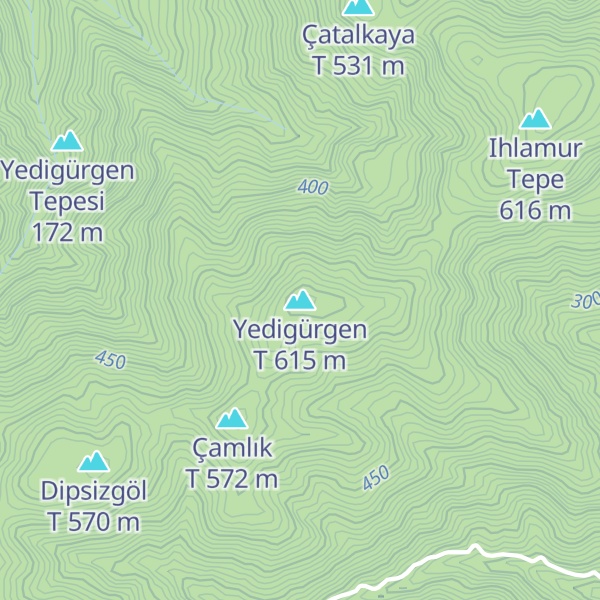 Map of Yedigürgen T