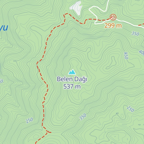 Map of Belen Dağı