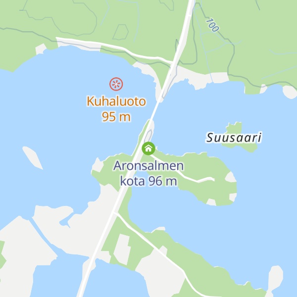 Map of Aronsalmen kota