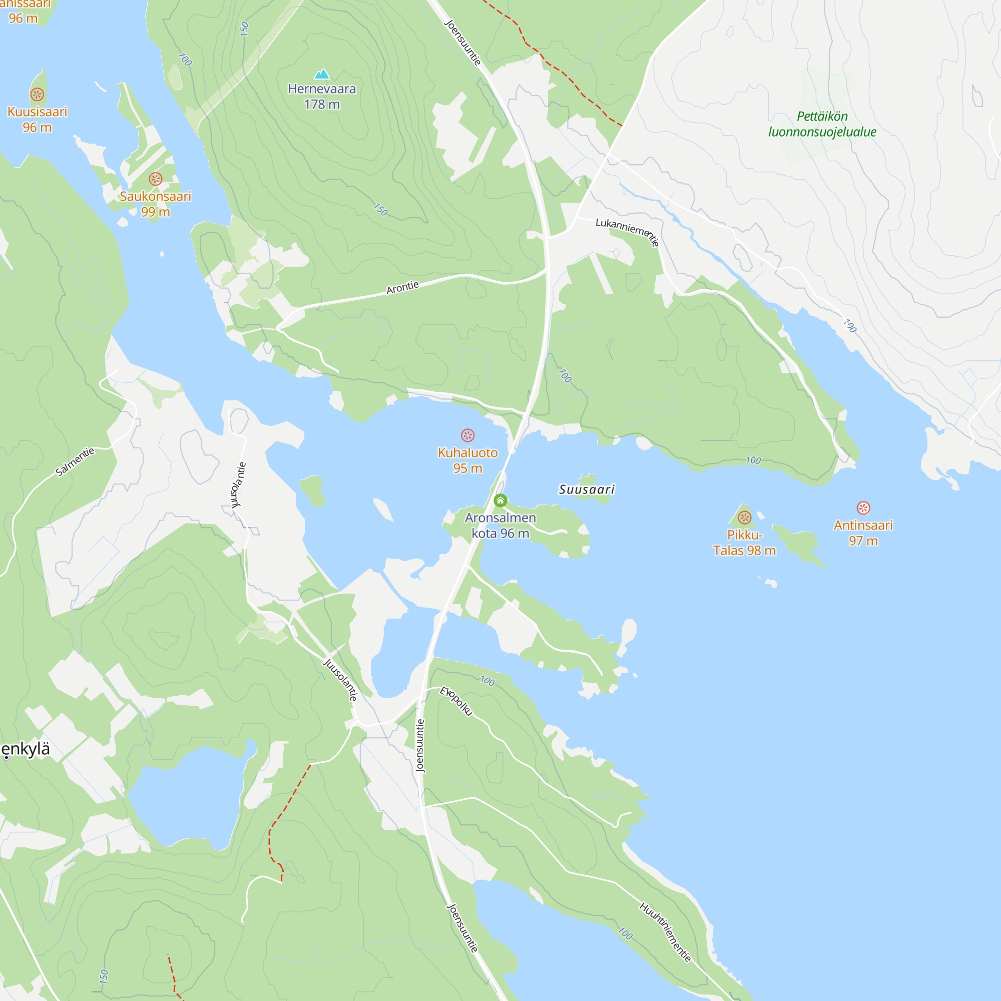 Aronsalmen kota map