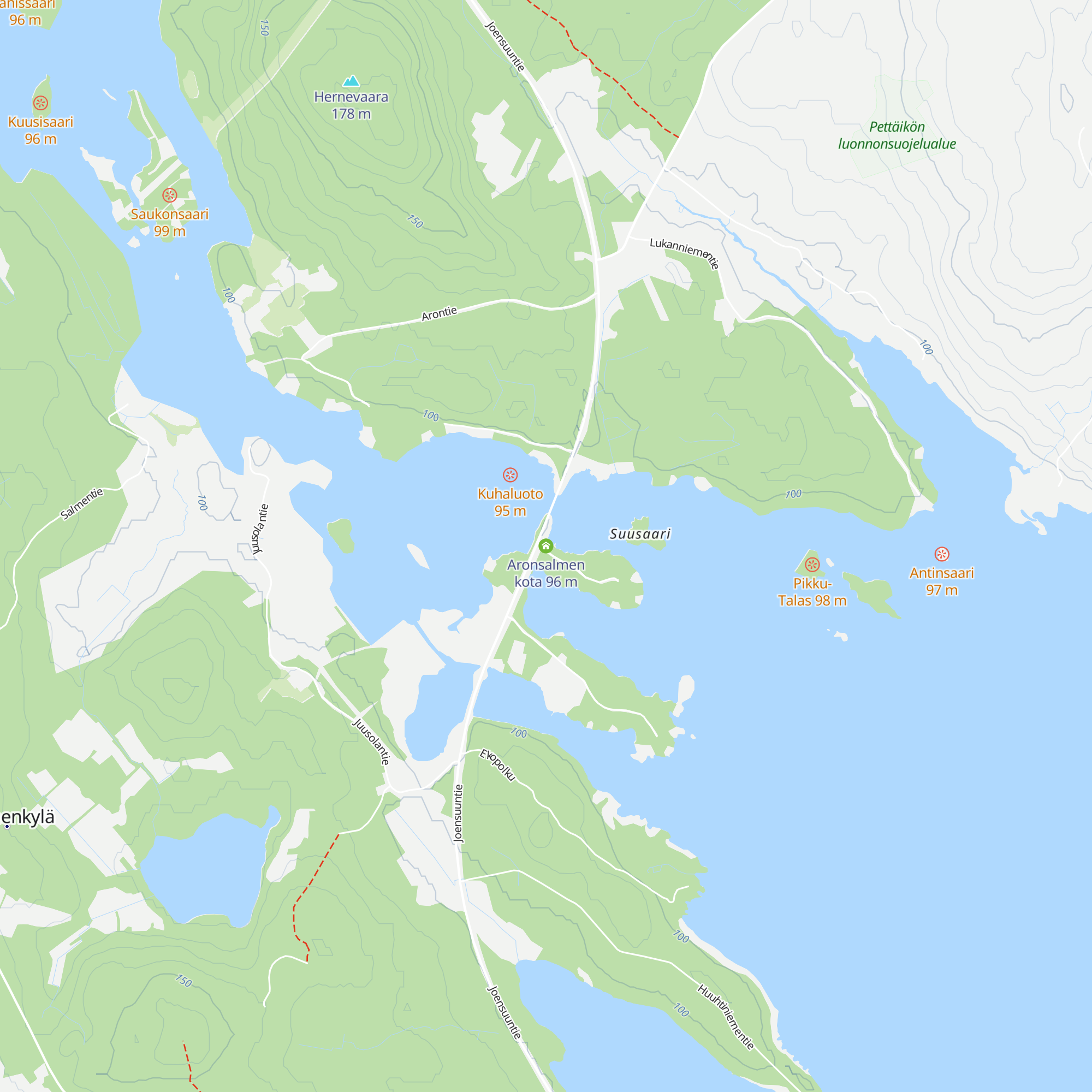 Aronsalmen kota map