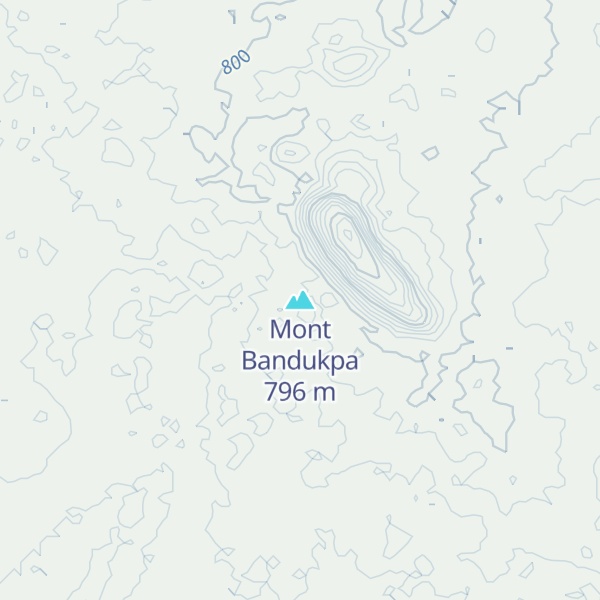 Map of Mont Bandukpa