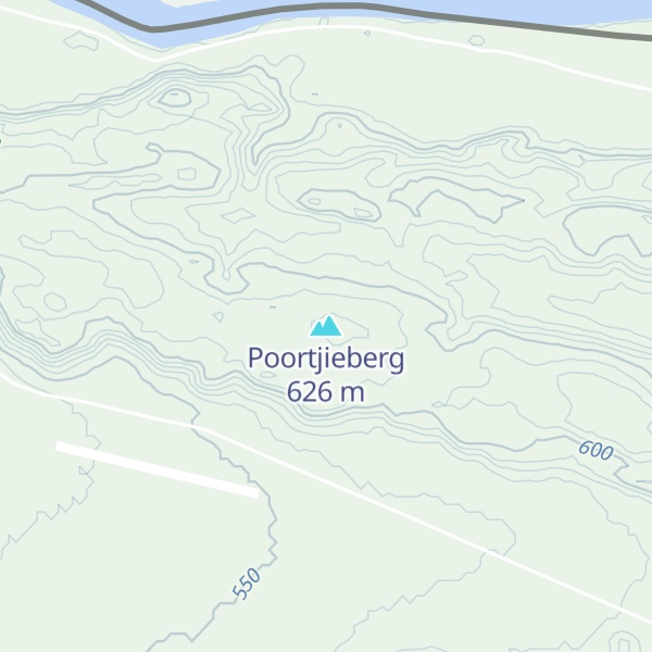 Map of Poortjieberg