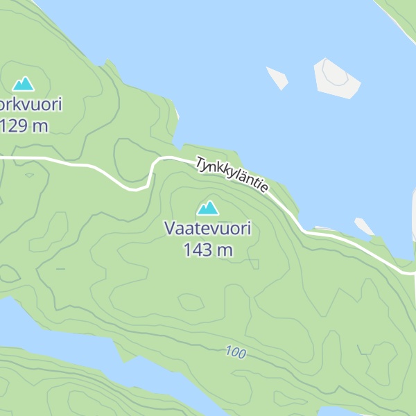 Map of Vaatevuori