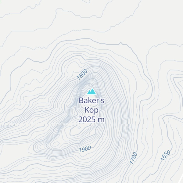Map of Baker's Kop
