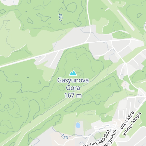 Map of Gasyunova Gora