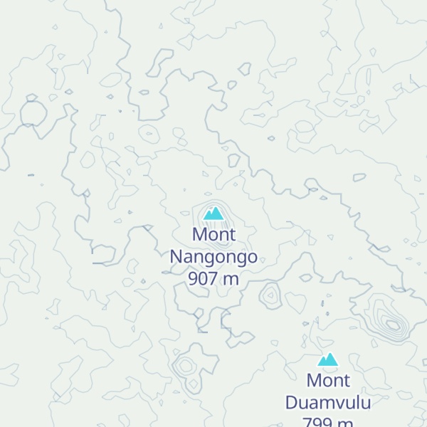 Map of Mont Nangongo